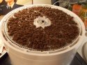 Ground beef in a dehydrator